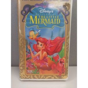 The Little Mermaid VHS 1998 Clamshell Walt Disney Masterpiece Collection Video